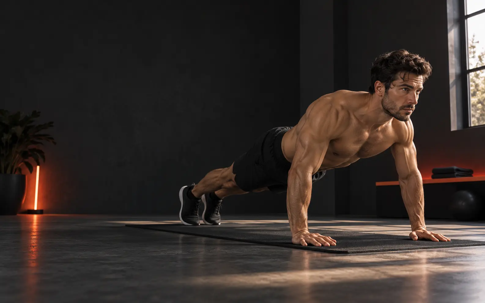 Athlète réalisant une pompe stricte selon le Protocole PEC-6